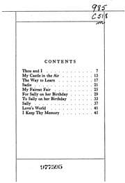 Tapa de My Hearthside: Poems Written to Sally