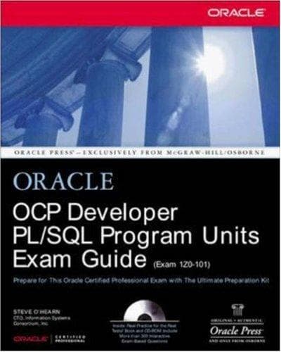 Tapa de OCP developer PL/SQL program units exam guide