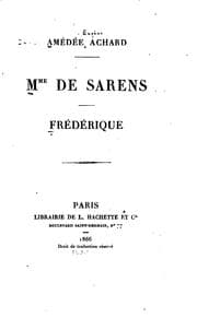 Tapa de Mme de Saren