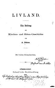 Tapa de Livland: Ein Beitrag zur Kirchen- und Sittengeschichte