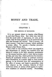 Tapa de Money in its relations to trade and industry
