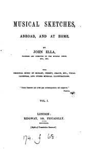 Tapa de Musical sketches abroad, and at home