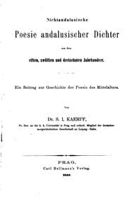 Tapa de Nichtandalusische Poesie andalusischer Dichter aus dem elften, zwölften und dreizehnten ..
