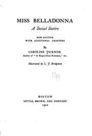Tapa de Miss Belladonna: A Social Satire
