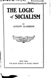 Tapa de The logic of socialism