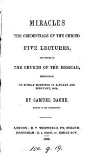 Tapa de Miracles the credentials of the Christ, 5 lectures