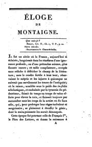 Tapa de Éloge de messire Michel, seigneur de Montaigne: Brennus, ou, Les destins de Rome, dithyrambe
