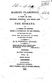 Tapa de Marcus Flaminius: Or A View of the Military, Political, and Social Life of ..