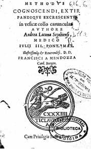 Tapa de Methodus cognoscendi, extirpandique excrescentes in vesicae collo carunculas ..