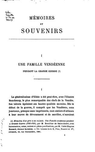 Tapa de Mémoires et souvenirs