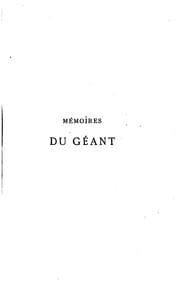 Tapa de Mémories du géant