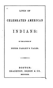 Tapa de Lives of Celebrated American Indians