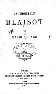 Tapa de Mademoiselle Blaisot