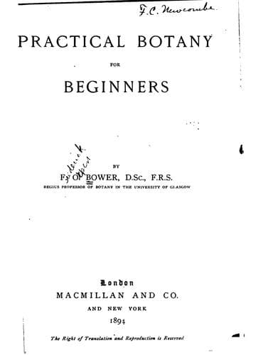 Tapa de Practical Botany for Beginners