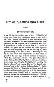 Tapa de Out of darkness into light; or, The hidden life made manifest