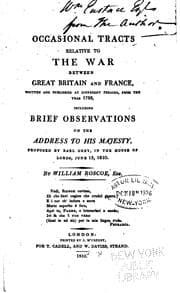 Tapa de Occasional Tracts Relative to the War Between Great Britain and France ..
