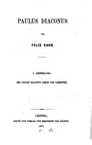 Tapa de Paulus Diaconus