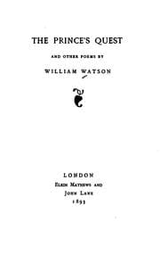 Tapa de The Princeś Quest and Other Poems