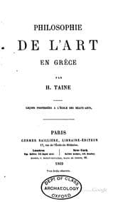 Tapa de Philosophie de l'art en Grèce: leçons professées à l'École des Beaux-Arts