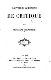 Tapa de Nouvelles questios de critique