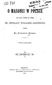Tapa de O masonii w Polsce od roku 1742 do 1822