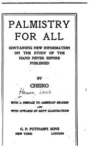 Tapa de Palmistry for All: Containing New Information on the Study of the Hand Never ..