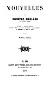 Tapa de Nouvelles. Carmen-Arsène Guillot-l'Abbe Aubain-La Dame de pique-Les Bohemiens-Le Hussard-Nicolas ..