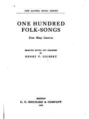 Tapa de One Hundred Folk-songs from Many Countries