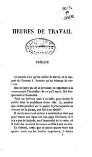 Tapa de Nouvelles heures de travail