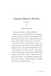 Tapa de Patience Strong's Outings