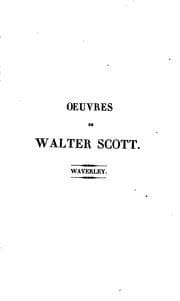 Tapa de Oeuvres de Walter Scott