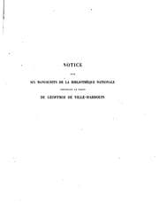 Tapa de Notice sur six manuscrits de la Bibliothèque nationale, contenant le texte ..