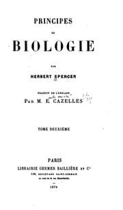 Tapa de Principes de biologie