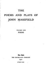 Tapa de The poems and plays of John Masefield