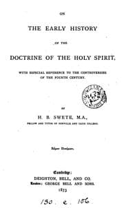 Tapa de On the early history of the doctrine of the Holy Spirit, with especial reference to the ..