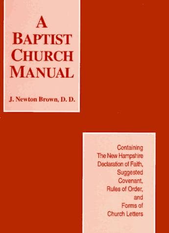 Tapa de Baptist Church Manual