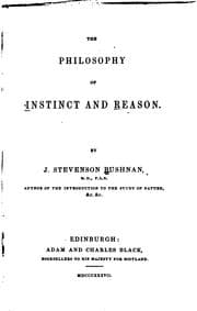 Tapa de The Philosophy of Instinct and Reason