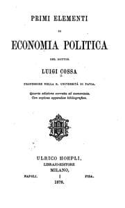 Tapa de Primi elementi di economia politica