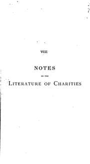 Tapa de Notes on the literature of charities