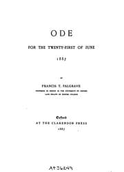 Tapa de Ode for the Twenty-first of June, 1887