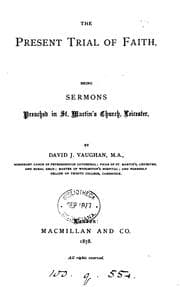 Tapa de The present trial of faith, sermons