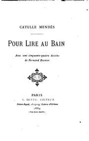 Tapa de Pour lire au bain