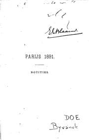 Tapa de Parijs 1891: Notities