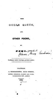 Tapa de The Ocean Queen, and Other Poems
