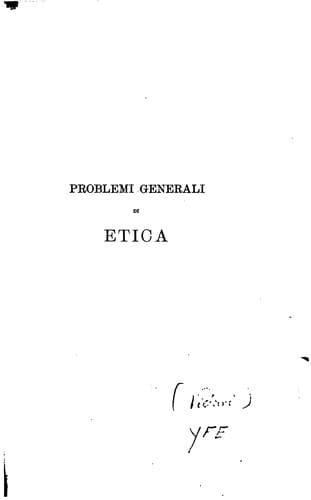 Tapa de Problemi generali di etica