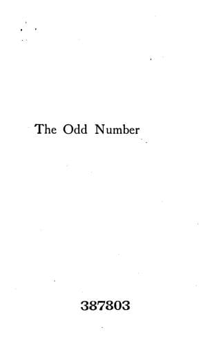 Tapa de The Odd Number: Thirteen Tales ..