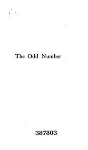 Tapa de The Odd Number: Thirteen Tales ..