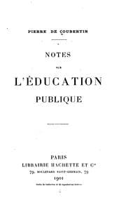 Tapa de Notes sur l'éducation publique