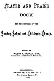 Tapa de Prayer and Praise Book for the Services of the Sunday-school and Children's Church