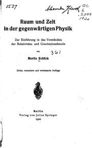 Tapa de Raum und Zeit in der gegenwärtigen Physik: Zur Einführung in das Verständnis ..